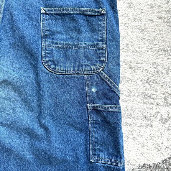 Carhartt Relaxed FIt Denim Work Overalls R07DST 44 x 30 - Picture 8 of 10